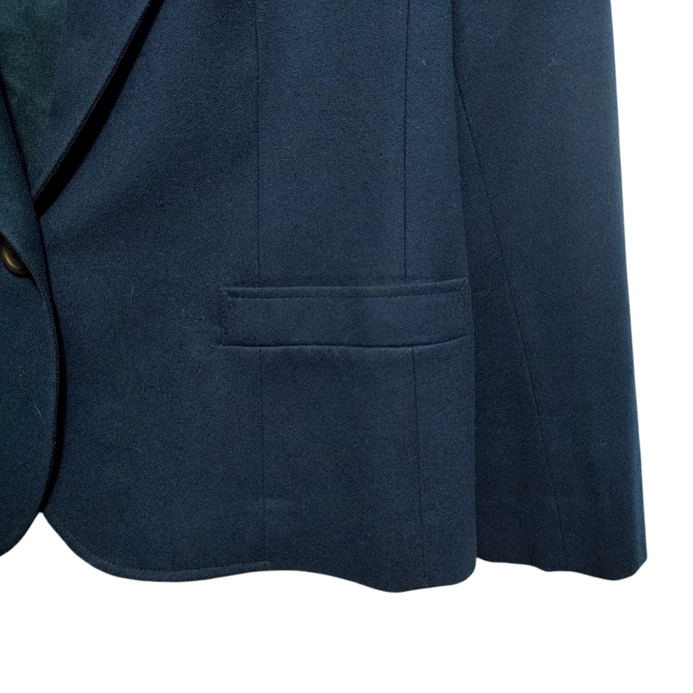 Pendleton Navy Blue 100% Wool Single Button Class… - image 6